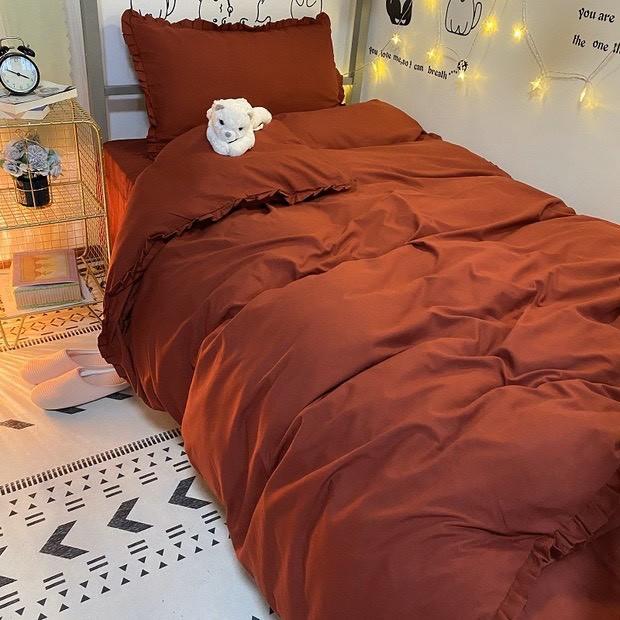 Bộ Chăn Ga Gối 4 Món COTTON TC Bèo Cao Cấp