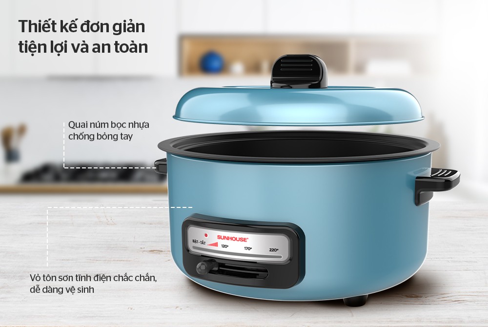 Nồi Lẩu Điện Sunhouse SHD4527 - Hàng Chính Hãng