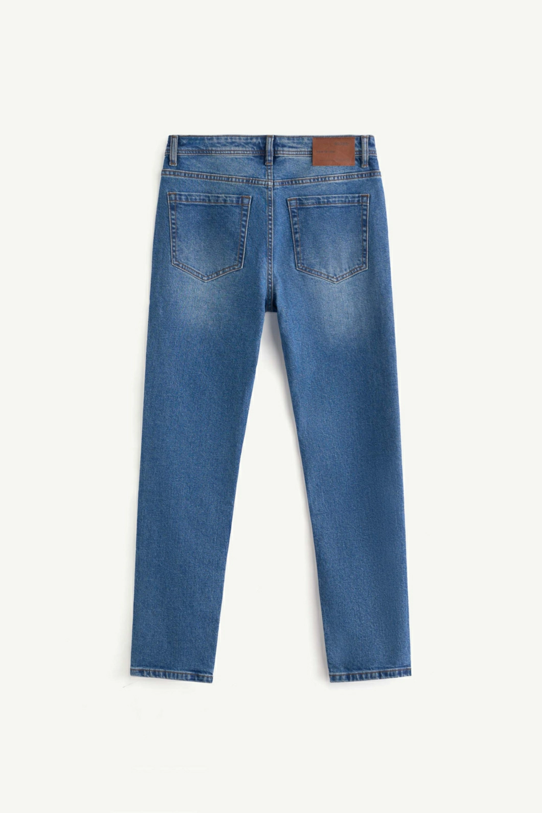 Quần Jean Nam ROUTINE Ống Ôm Xanh Trơn Form Slim - 10S24DPA005 | LASTORE MENSWEAR