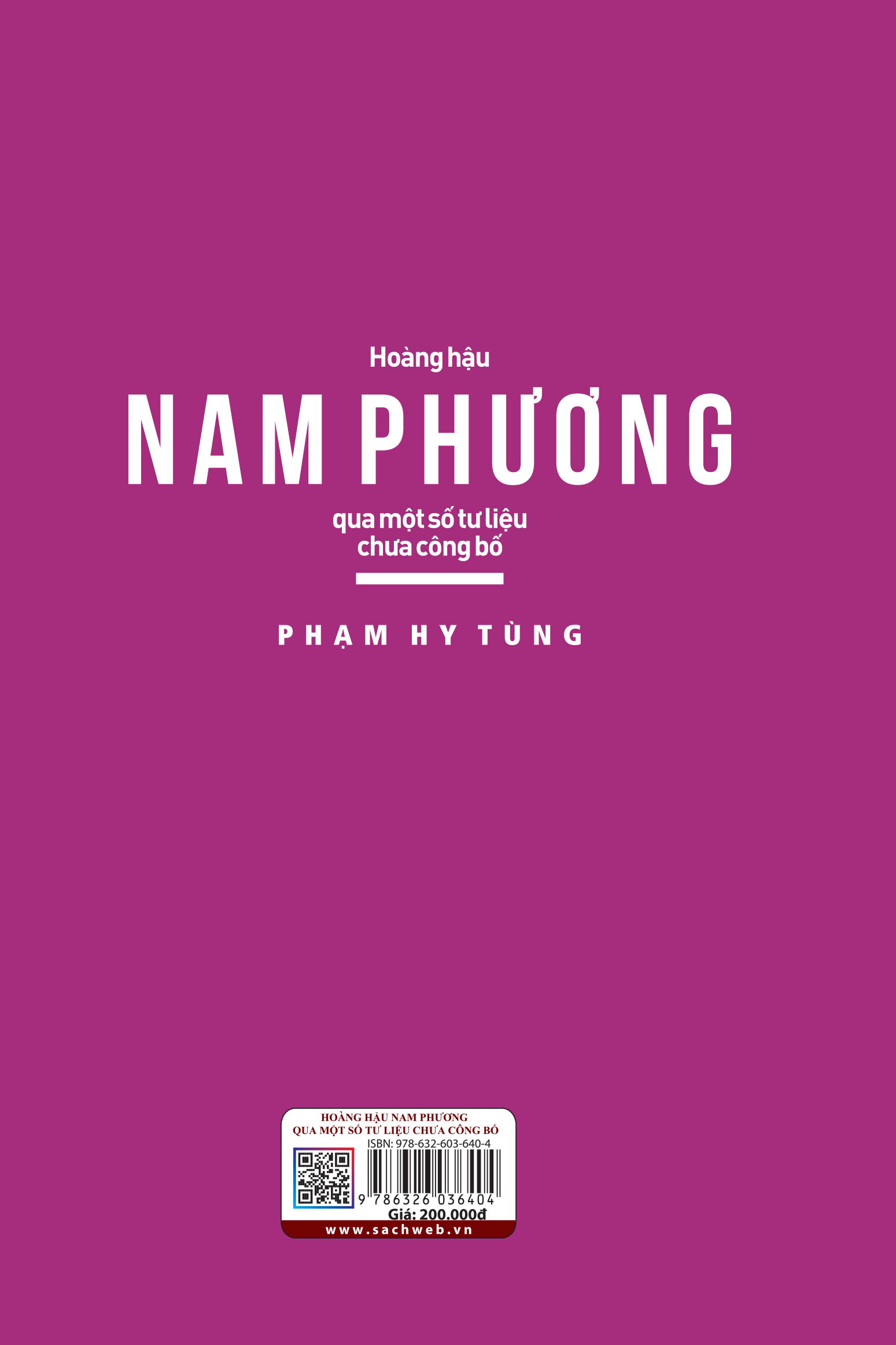Sách Hoàng hậu Nam Phương - Qua một số tư liệu chưa công bố (TB)