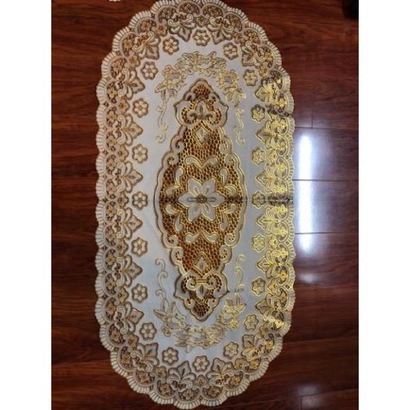 Khăn trải bàn HỌA TIẾT RẬP NỔI HOÀNG GIA SANG TRỌNG