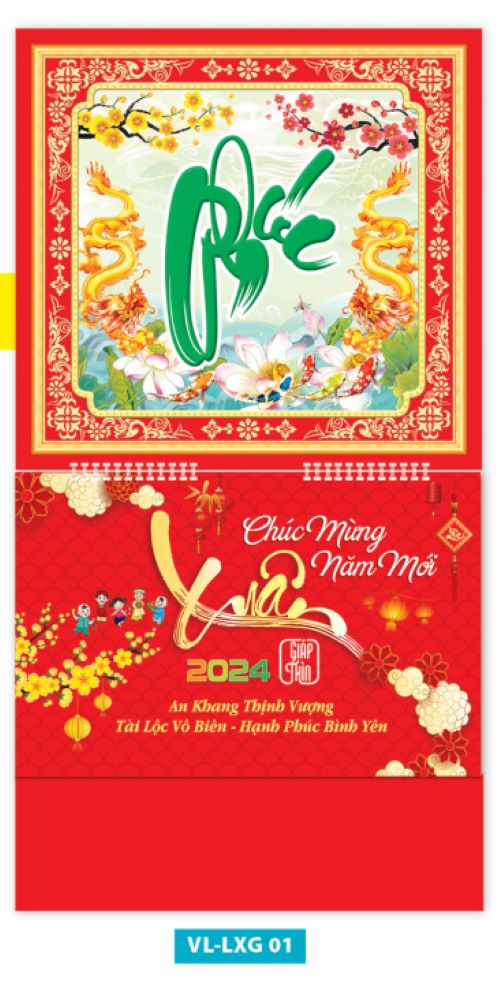 Lịch Lò Xo Treo Bộ Số 12 Tháng - 2024 - Lịch Vanlangbooks