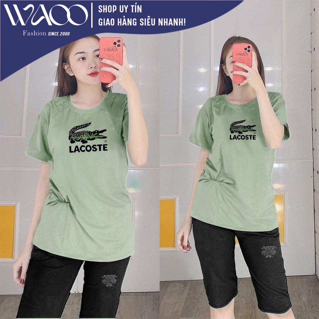 Đồ Bộ Mặc Nhà Nữ Quần Lửng Bigsize Thun Cotton Thể Thao Đẹp Dễ Thương Cute, Mặc Ngủ Đi Chơi DBN29