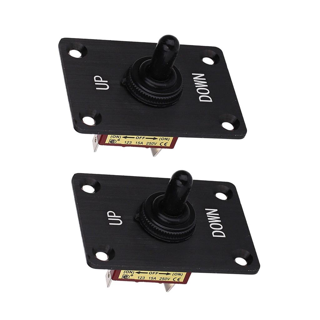 2pcs Marine Boat Toggle Switch Momentary On/Off Up/Down Trim Tab Panel Breaker
