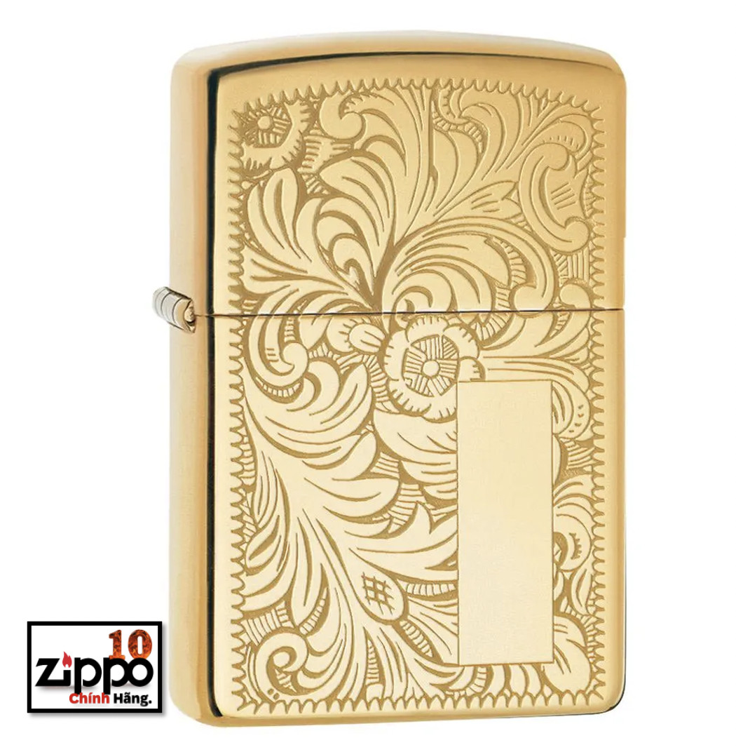 Bật lửa Zippo 352B Brass Venetian Design - Chính hãng 100%