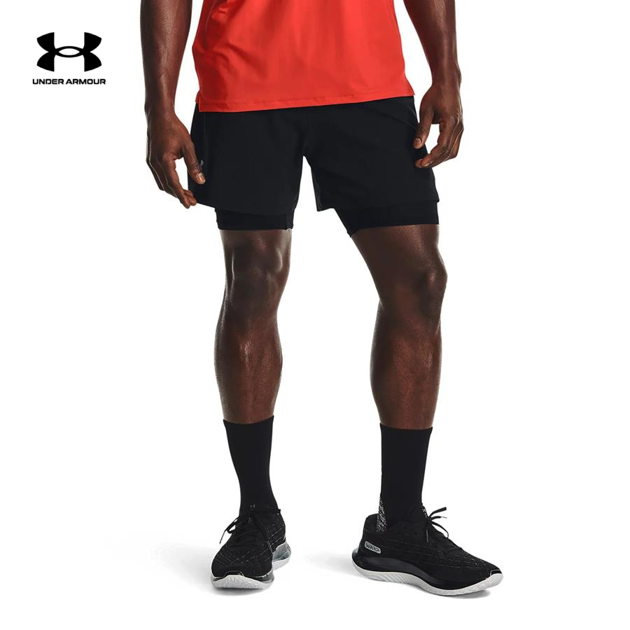 Quần ngắn thể thao nam Under Armour ISOCHILL RUN 2N1 SHORT - 1364858-001