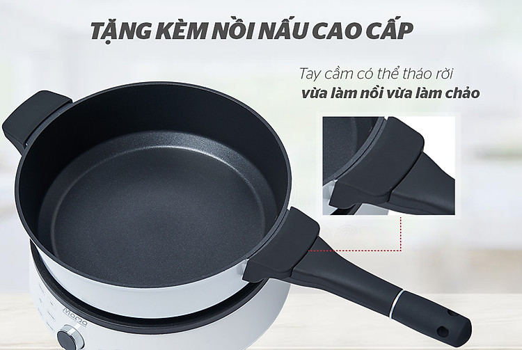Bếp Điện Từ Đơn Cảm Ứng Sunhouse Mama SHD6875 - Kèm Nồi Lẩu Cao Cấp - Hàng Chính Hãng