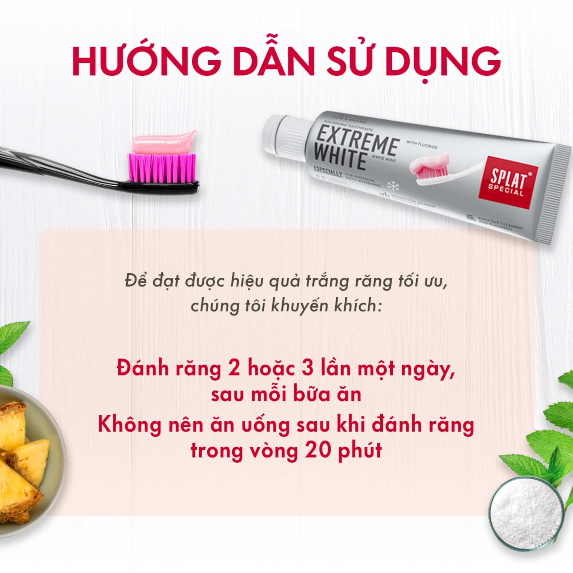 Kem Đánh Răng SPLAT Extreme White Special series Chứa Các Ion Florua Hạn Chế Sâu Răng Bảo Vệ Toàn Diện Khoang Miệng 20ml