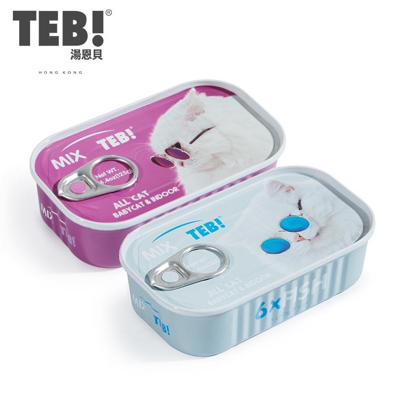PATE MÈO TEB! TM SERIES HỘP 125G 9 LOẠI THỊT CHO MÈO LỚN MÈO CON CAO CẤP
