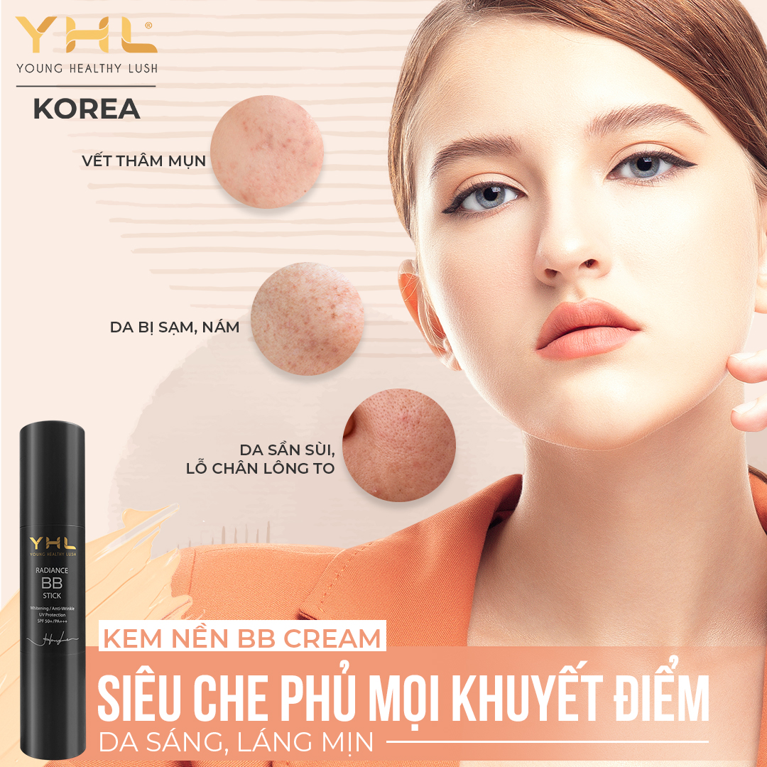 Kem nền trang điểm dạng thỏi YHL BB Cream 14g Hàn Quốc