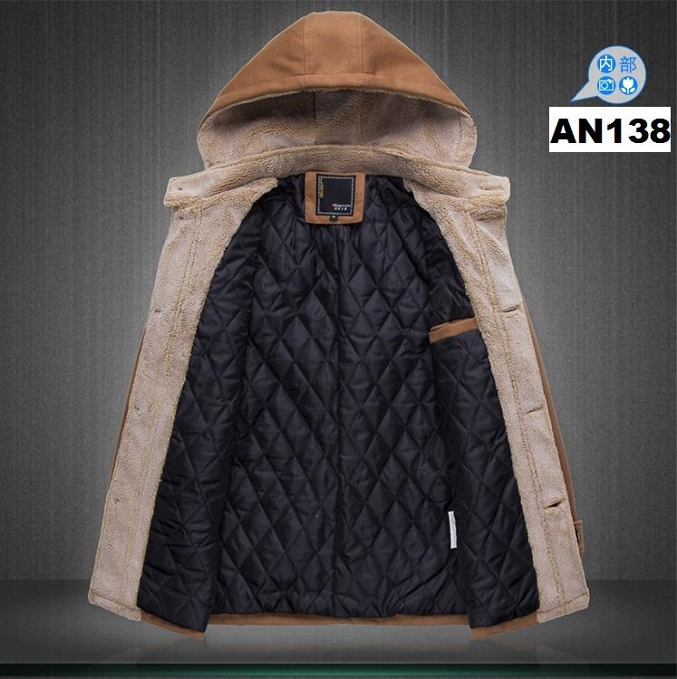 Áo khoác dạ nam chần bông AN138