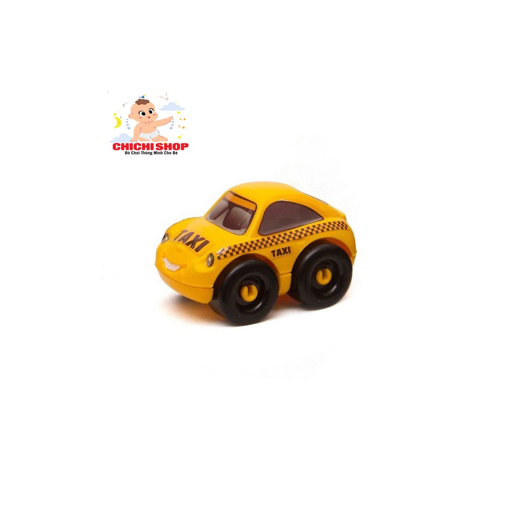 Mô Hình Lắp Ghép Ô Tô Taxi - Đồ Chơi Bóc Trứng Khủng Long Thần Kì Loại Lớn Màu Sắt Bắt Mắt Cho Trẻ Em