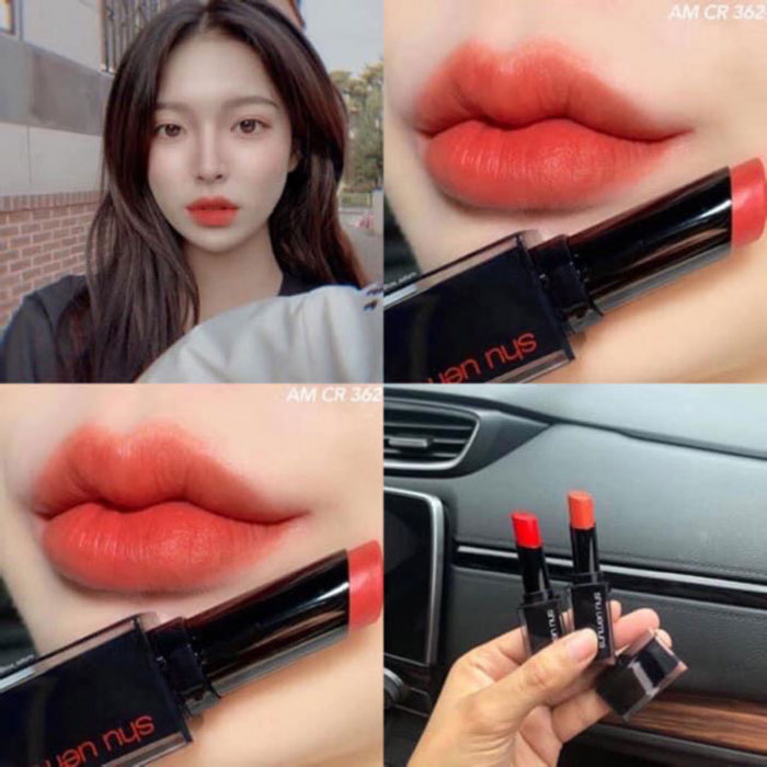 Son Shu Uemura Rouge Unlimited Amplified Matte AM CR 362 Màu Cam Hồng San Hô (Chất Son Lì Có Dưỡng)