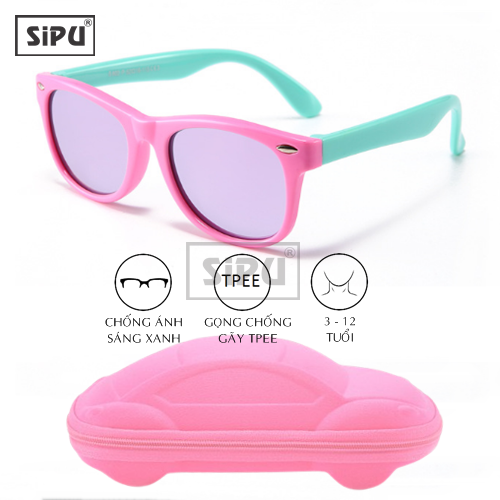 Mắt Kính Trẻ Em SiPU Chính Hãng MK04 Chống UV400 + Chống gãy - Bé Trai Bé Gái