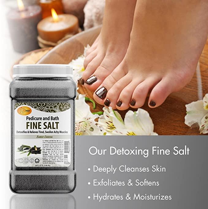 Muối tắm Pedi Bath Fine Salt mùi than Tre 3785 ml