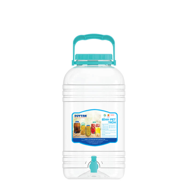 Bình PET Đựng Nước Tròn Có Vòi 10 Lít Duy Tân No.625