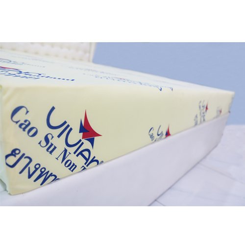 Nệm Cao Su Non THAILAND Vivian - Màu Vàng Nhạt - Vải Thun Lạnh - Có Dây Kéo