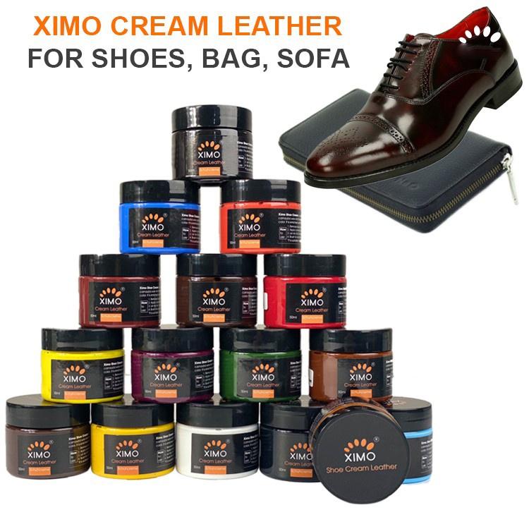 Xi Kem Đánh Giày Chuyên Sửa Chữa Vết Bong Tróc Và Đánh Bóng Giày Da, Túi Ví, Áo, Ghế Da Leather Cream (50ml)