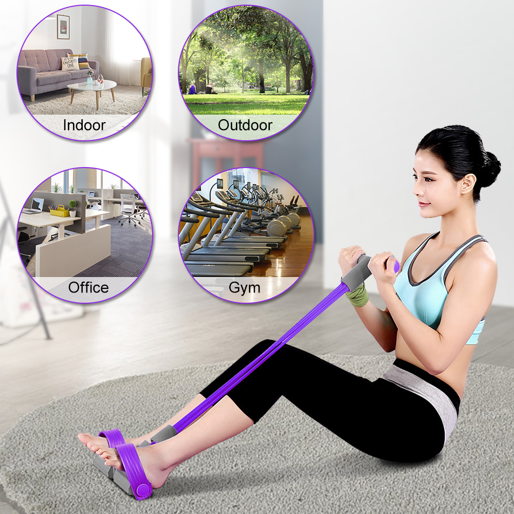 Dụng cụ tập gym đa năng, dây kéo kháng lực tập cơ vai, cơ bụng