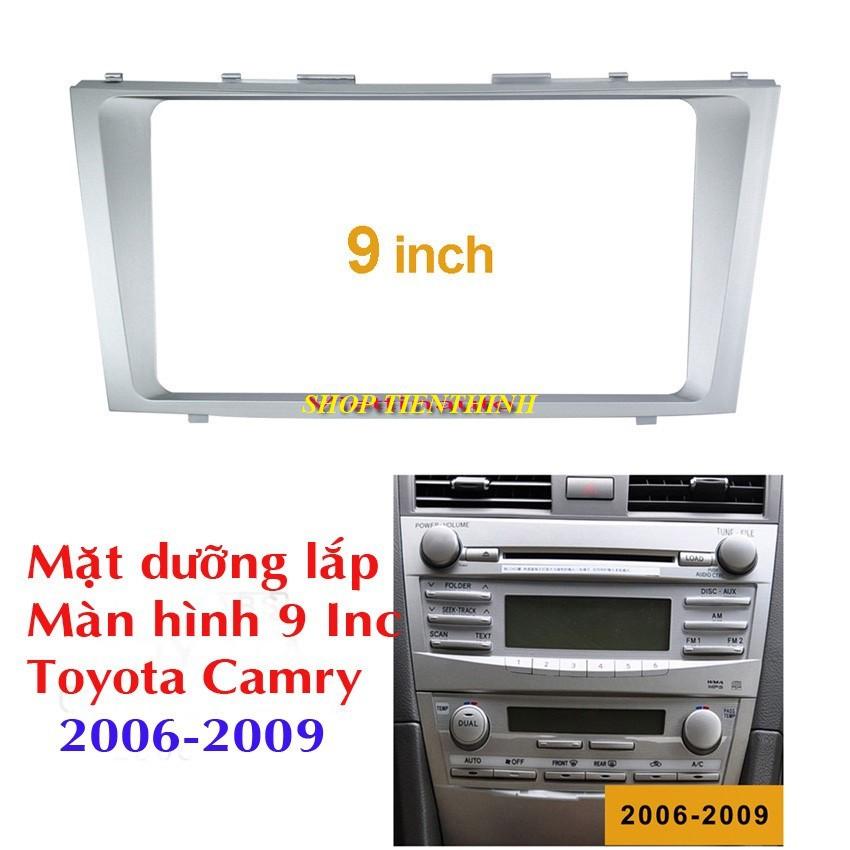 Mặt dưỡng lắp màn hình 10 Inc xe Toyota Camry 2006-2012-CÓ JACK NGUỒN