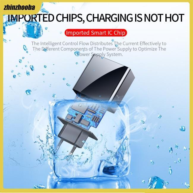 Fs Củ Sạc Nhanh 3 Cổng USB 3A Màn Hình LED Cho iPhone Samsung Xiaomi LG