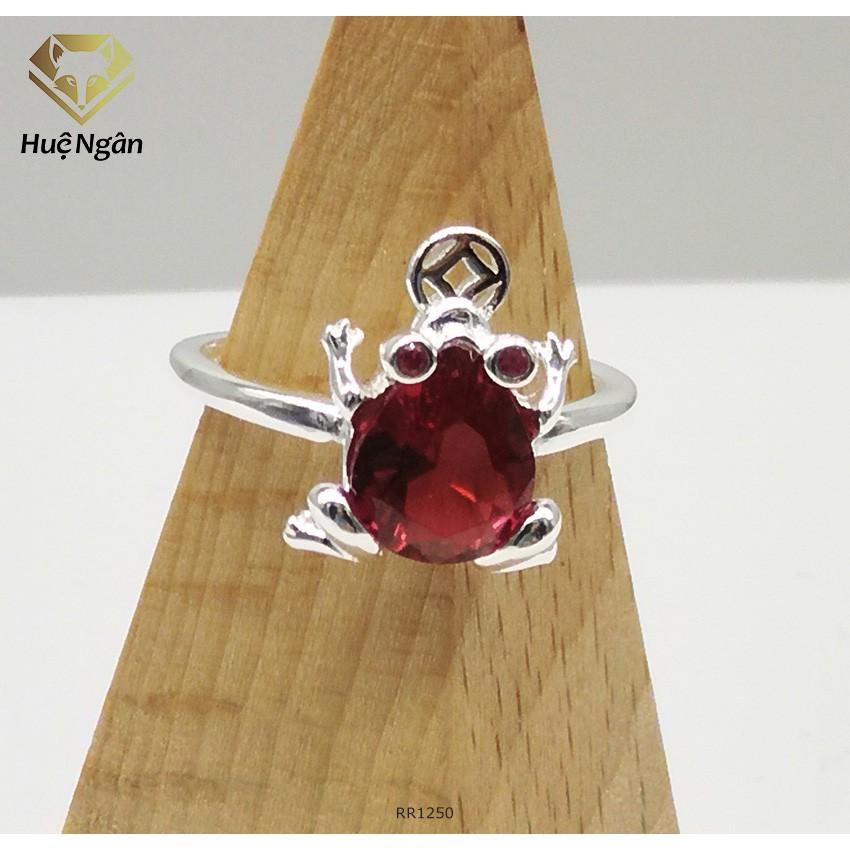 Nhẫn bạc 925 Huệ Ngân - Cóc thần tài may mắn tài lộc RR1250