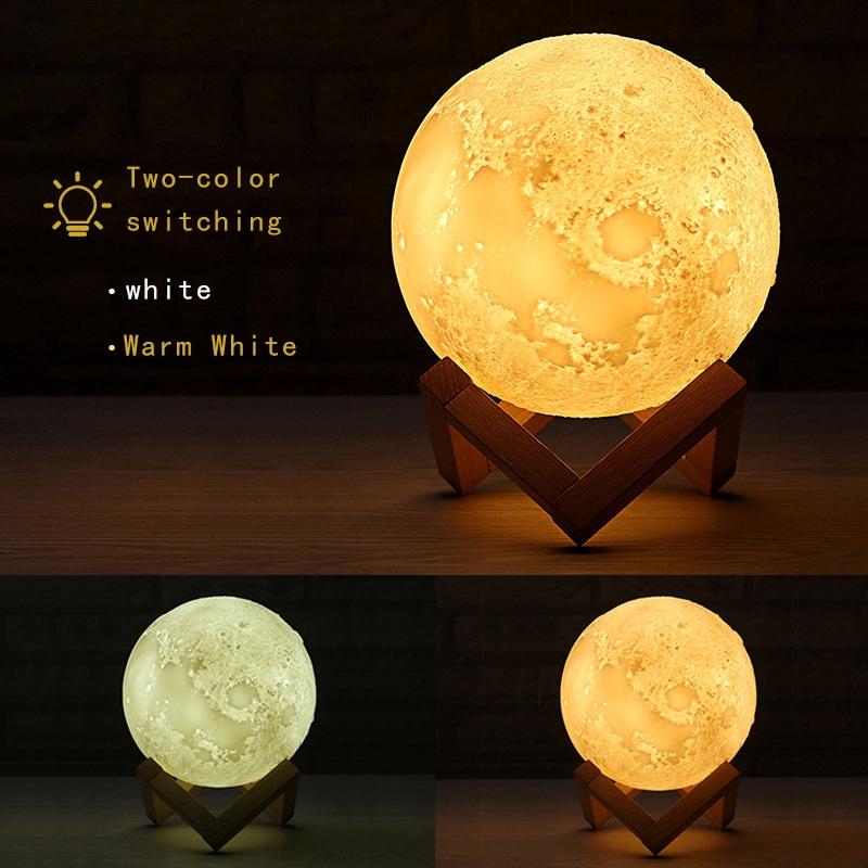 Đèn Ngủ Hình Mặt Trăng 3d