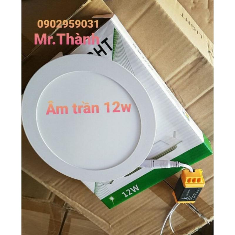 Đèn LED âm trần tròn 12w ánh sáng trắng