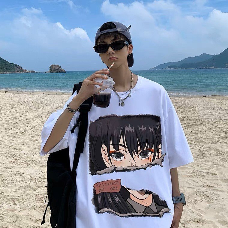 Sét Đồ THể Thao nam xốp in hoạt hình Anime Thời Trang phong cách hàn quốc thoáng mát trẻ trung năng động.