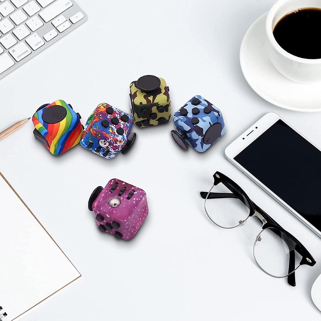 Đồ Chơi Fidget Cube 6 Mặt Giúp Giảm Căng Thẳng Học Tập Hiệu Quả