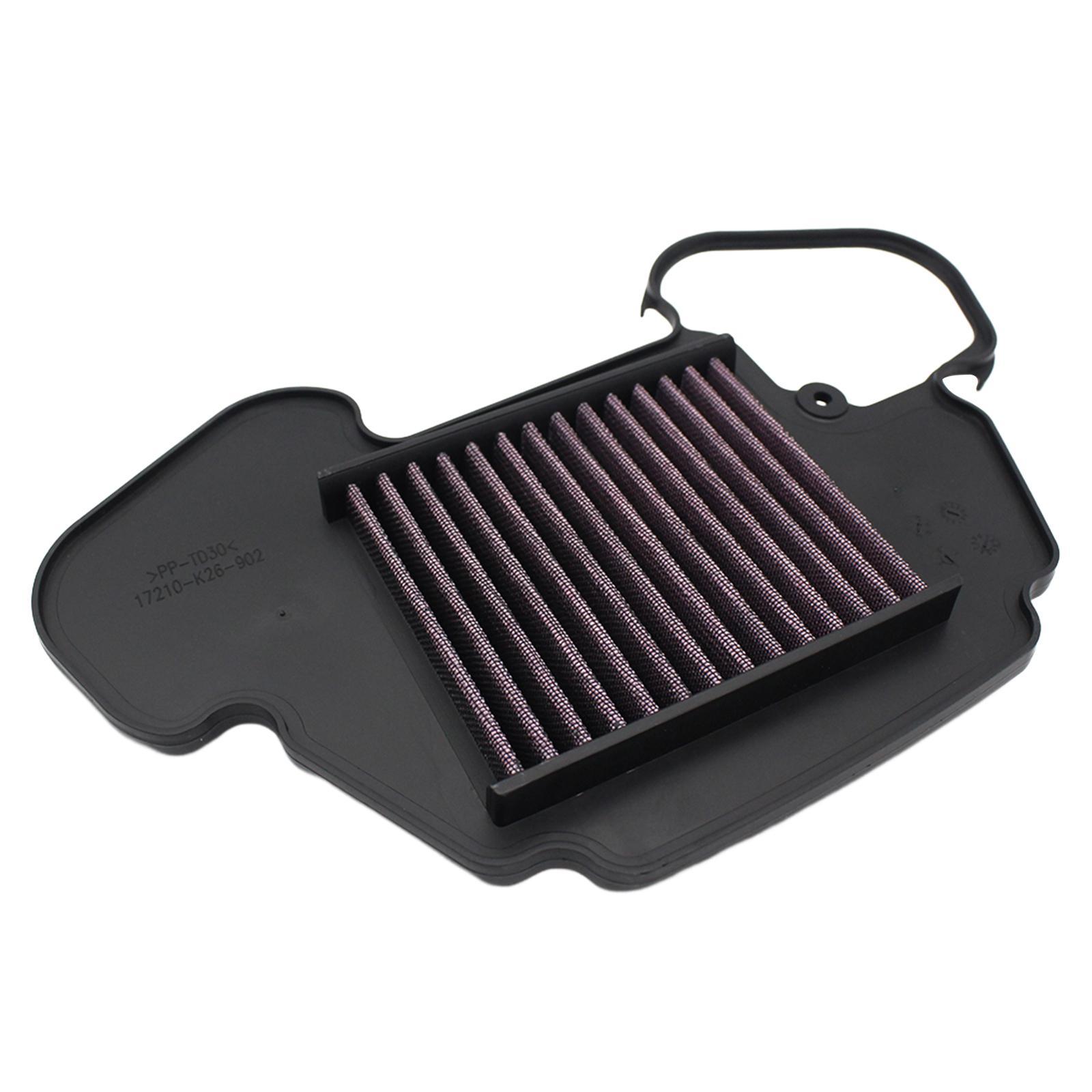 Motorcycle Air Intake Filter Cleaner Element, Accessory, Reusable, Durable Professional Easy Installation Easy to Use Easy to Clean Replacement