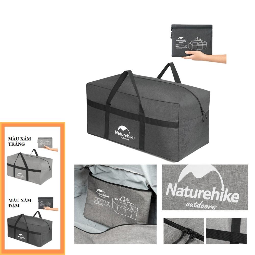 Túi Đựng Đồ Dã Ngoại, Cắm Trại, Du Lịch 100L NatureHike NH17S021-L, Chống Rách, Chống Thấm