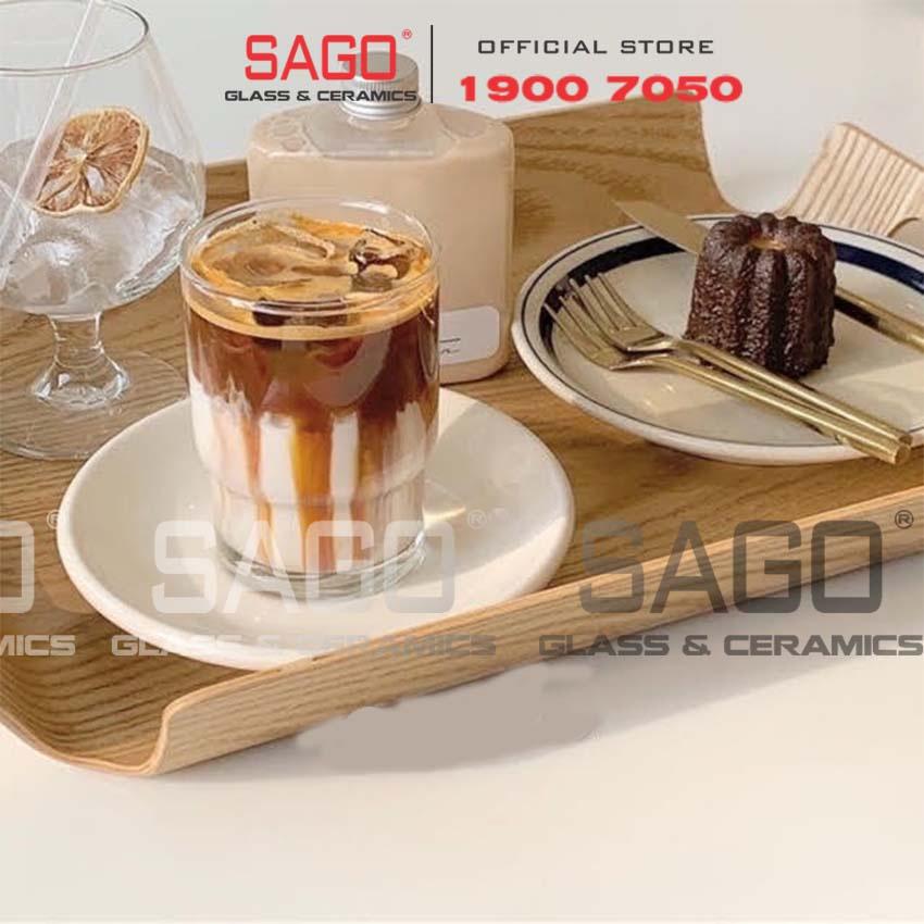 Ly Thủy Tinh Hai Tầng 240ml | Thủy tinh Cao cấp , Nhập khẩu Thái Lan