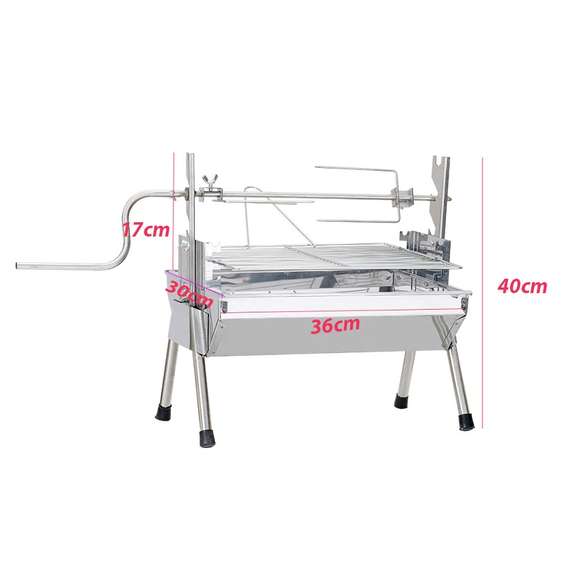 Bếp nướng than hoa đa năng 2 in 1,bếp nướng than hoa không khói,nướng ngoài trời,lò nướng thịt bằng than,inox DNS