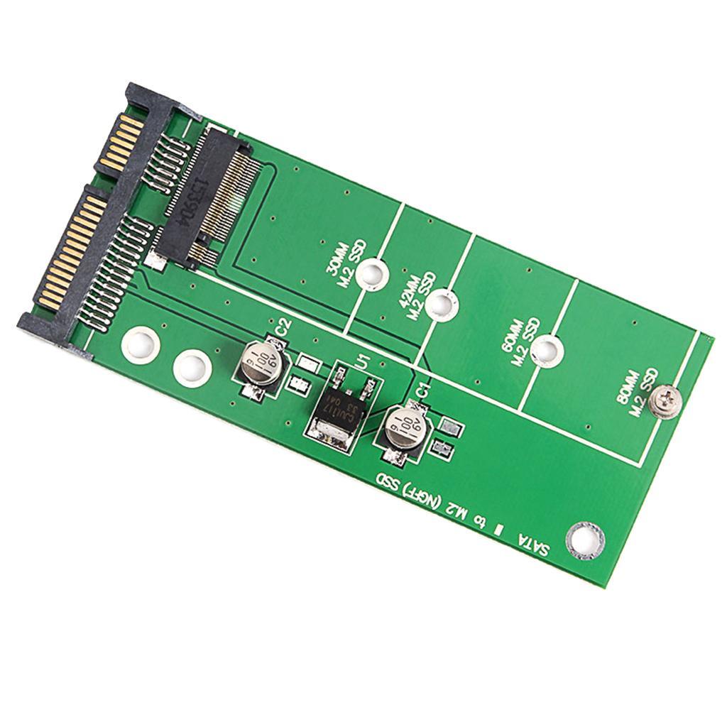 M.2 to III Adapter Card, M2 Converter to SATA3.0 for PC, Support B