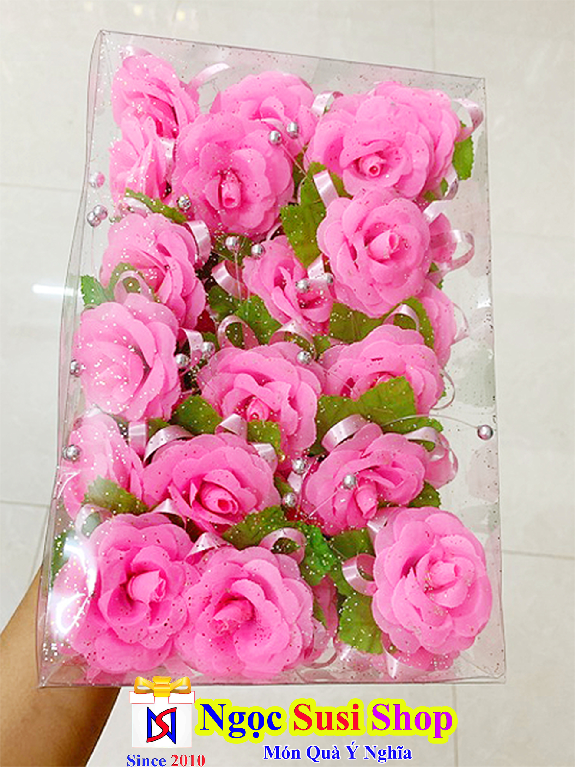 COMBO 20 BÔNG HỒNG CÀI ÁO ĐÁM TIỆC ĐÁM CƯỚI SIÊU TIỆN LỢI