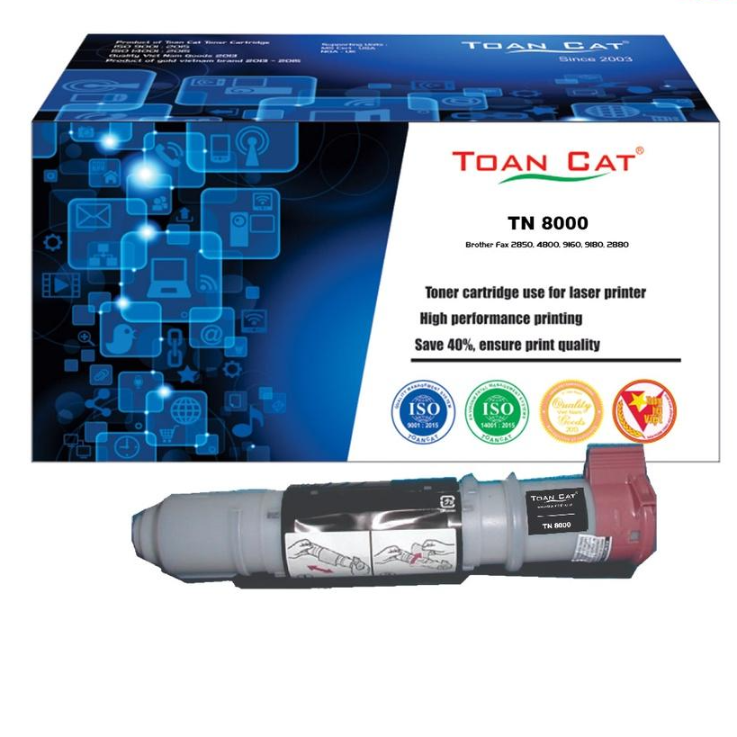 Hộp mực in Toàn Cát - TN 8000 dùng cho máy in Brother Fax 2850, 4800, 9160, 9180, 2891 - HÀNG CHÍNH HÃNG