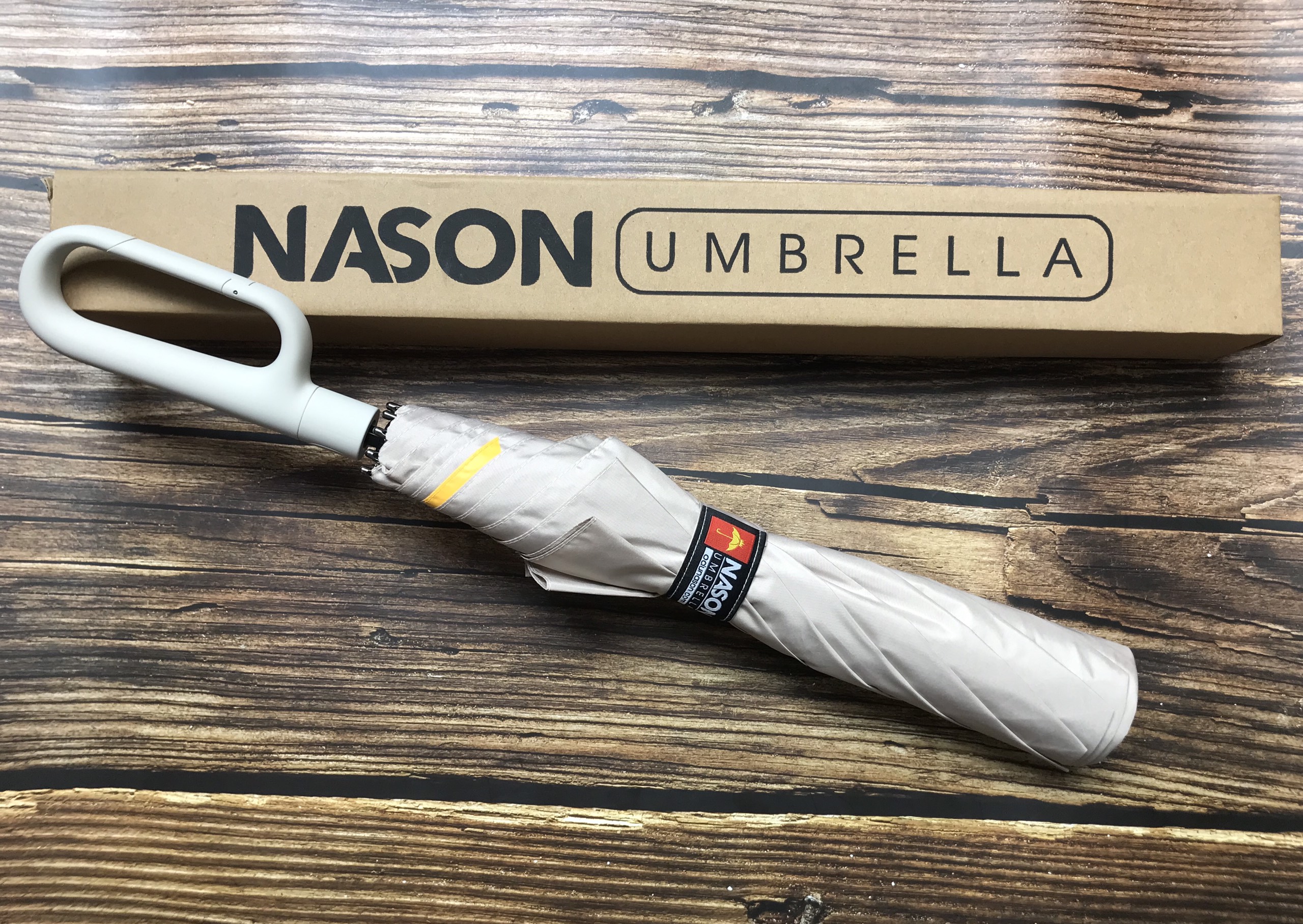 Ô tự động 2 chiều móc treo độc đáo Nason Umbrella Carabiner Z siêu tiện lợi Vải siêu chống thấm nước tay cầm nhựa cao cấp