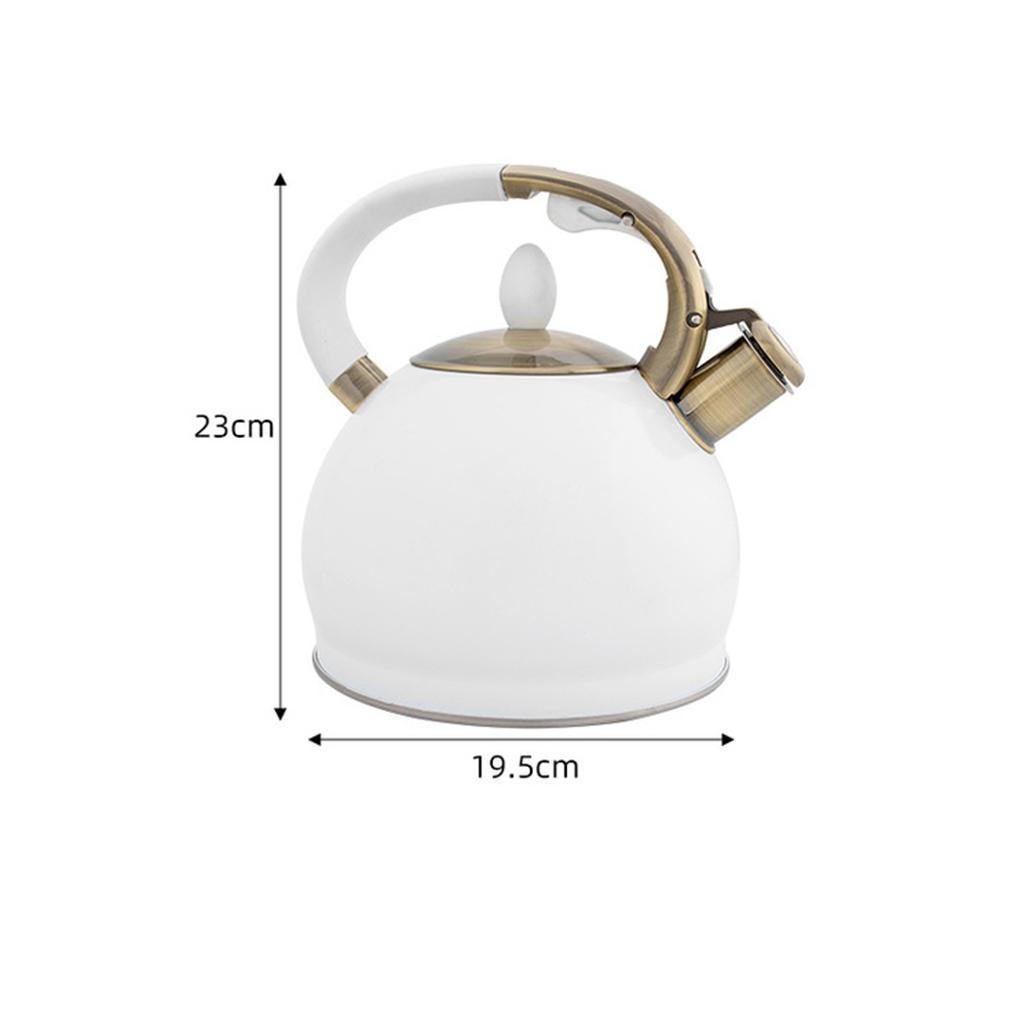 Stainless Steel Kettle Hiking Cookware Teapot White