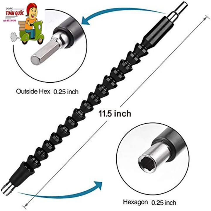 ️ Bộ tua vít đa năng kèm đầu tuýp và dây chuyển hướng bắt vít