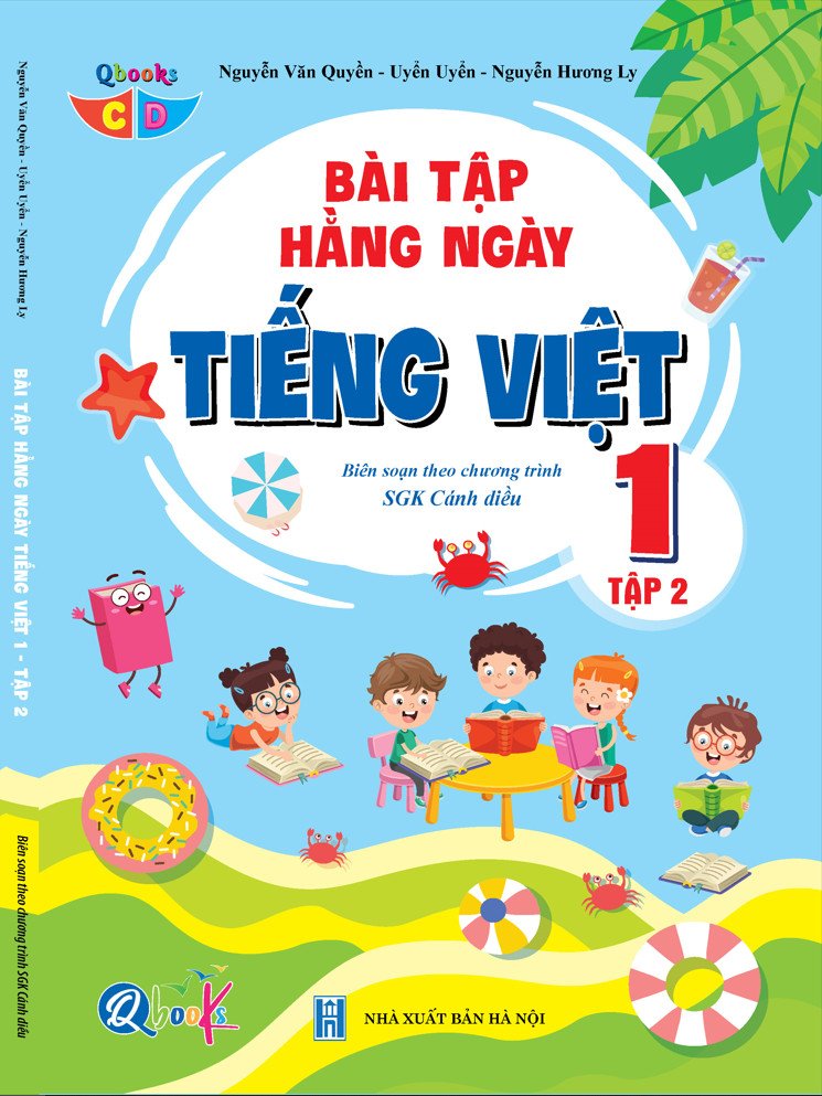 Sách - Combo Bài Tập Hằng Ngày Toán và Tiếng Việt Lớp 1 - Cánh Diều - Tập 1,2 (2 cuốn)