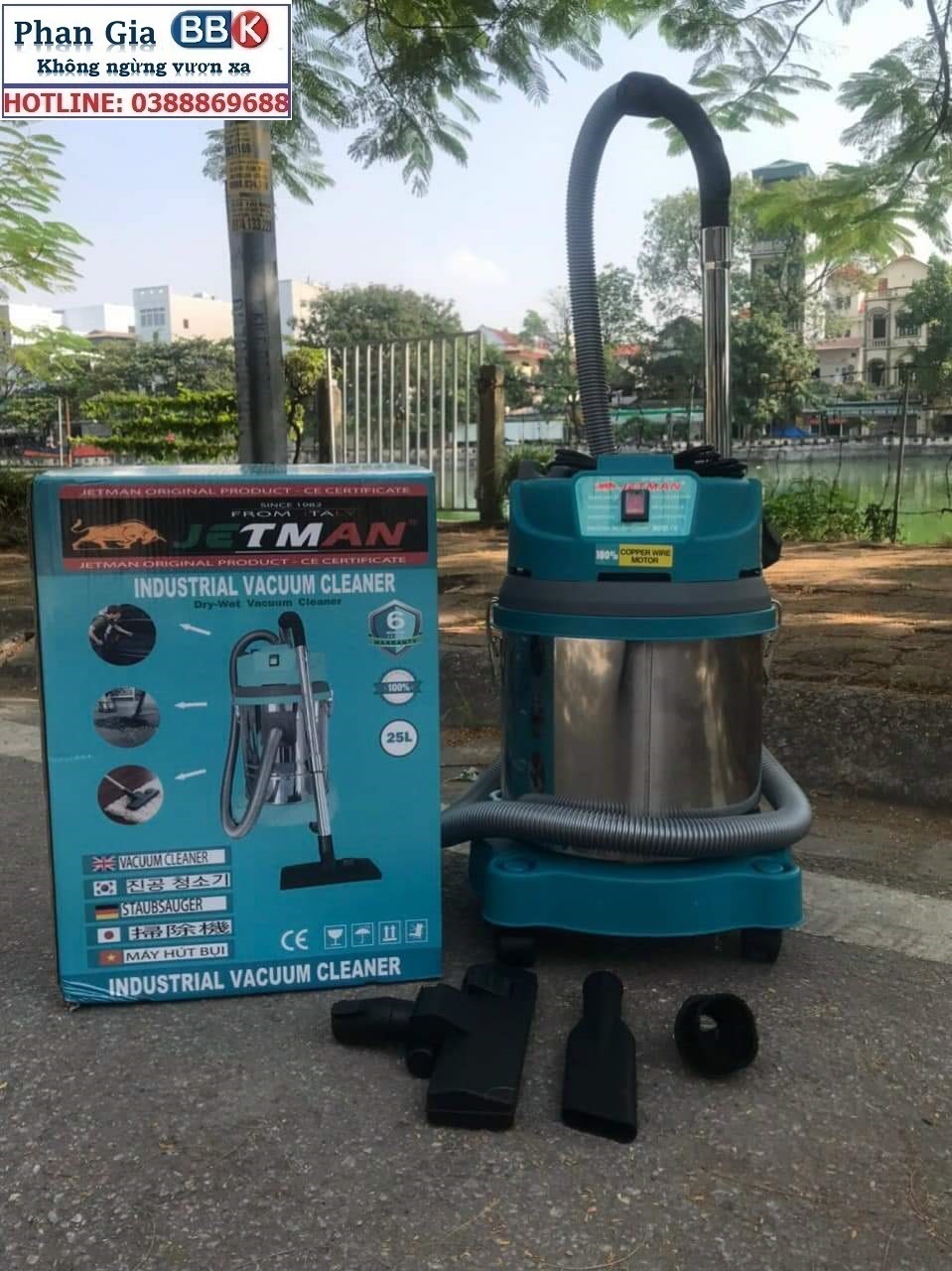 Máy Hút Bụi Công Nghiệp Jetman 25L+30L+40L Hàng chính hãng 100%  (Bảo hành 1 năm)