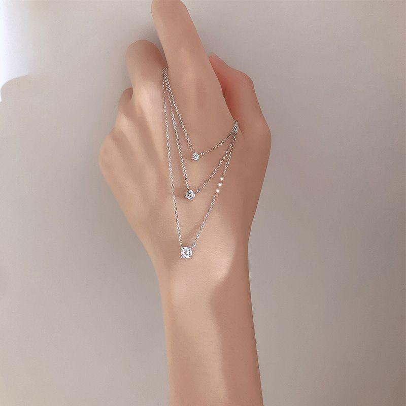 Dây chuyền bạc ý đính đá YN JEWELRY