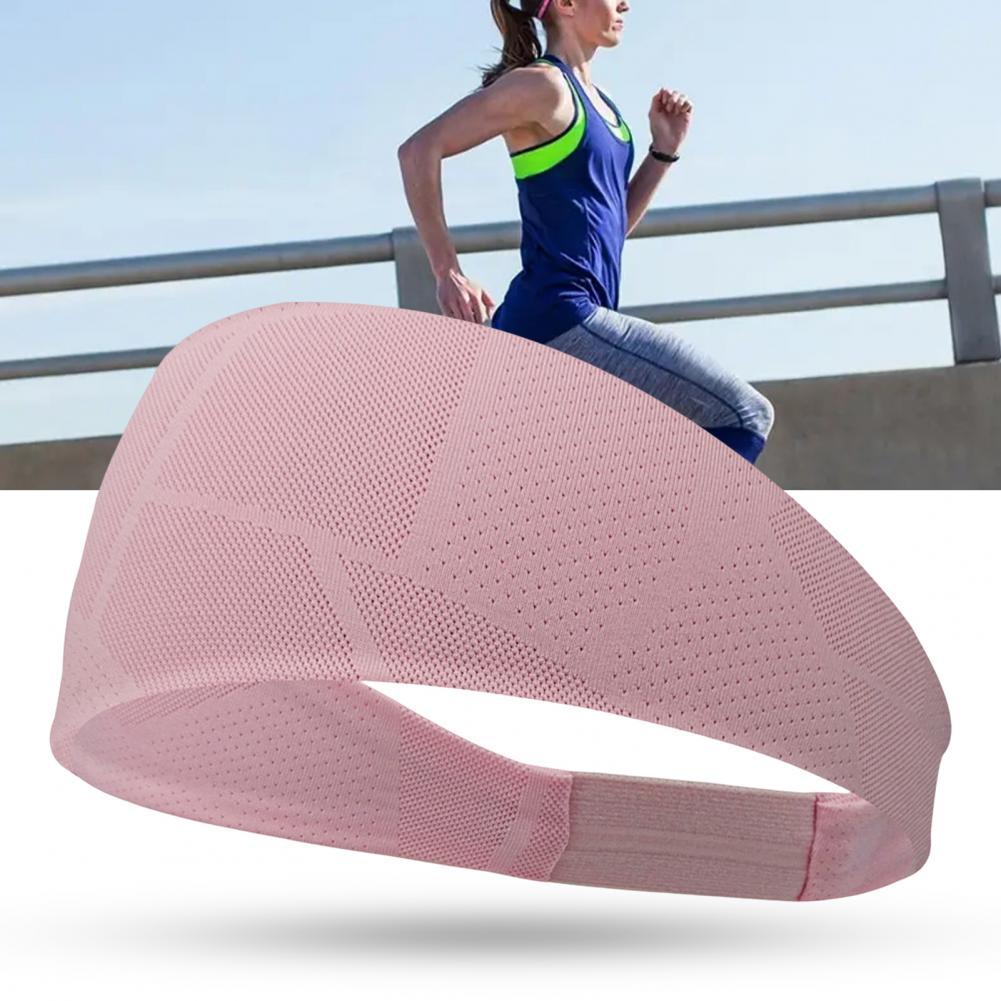 Thể thao Headband Hấp thụ mồ hôi đầu gói tóc Yoga thể thao trên băng đô dây Yoga Nữ Yoga Nông áo thể thao Color: Sky Blue