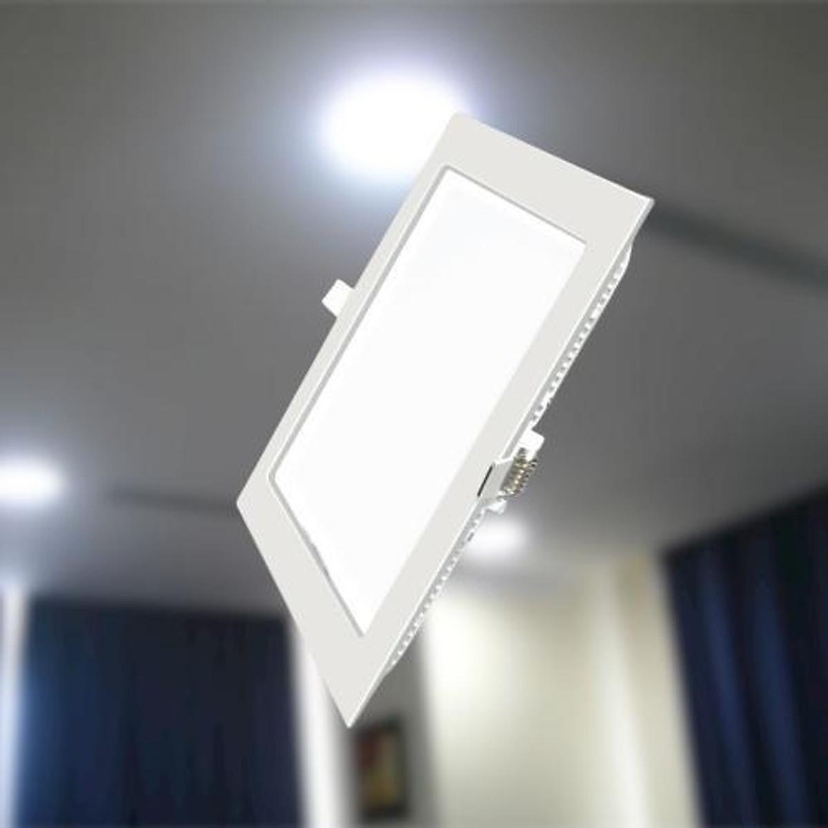 Đèn Led Panel Âm trần vuông 15-18-24W (Seri SPL) - Thương hiệu MPE - VÀNG