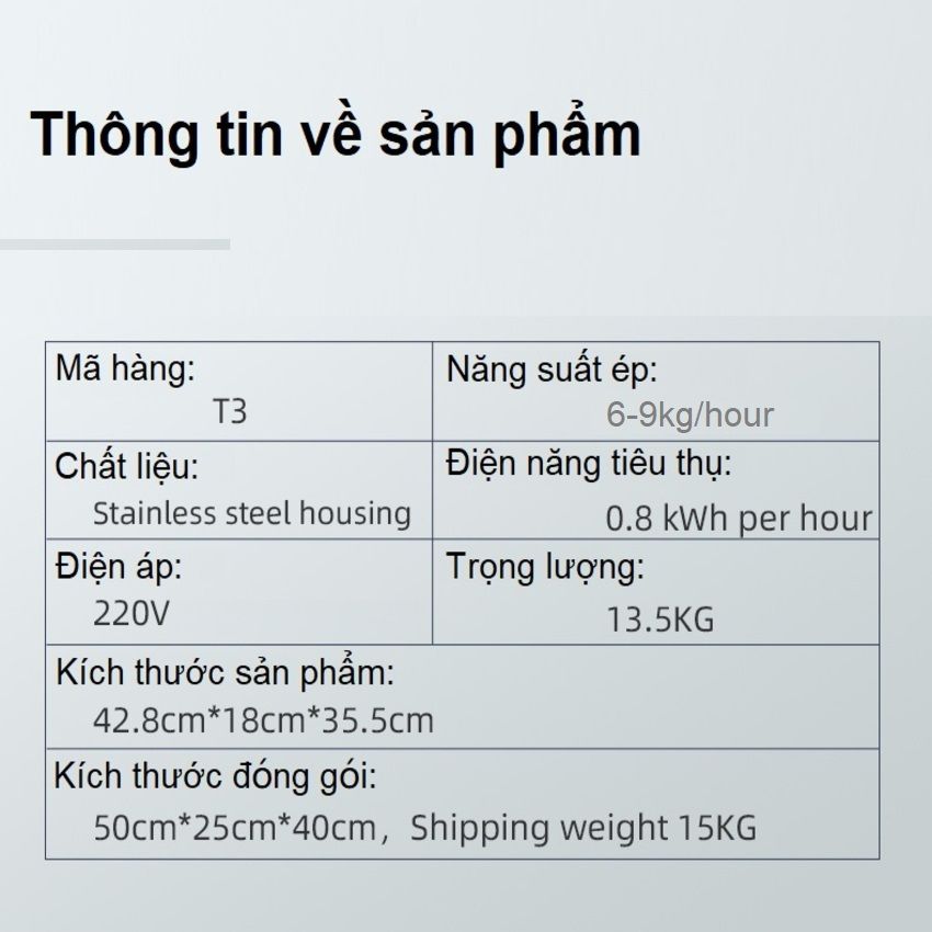 Máy ÉP DẦU THỰC VẬT chuyên nghiệp nâng cấp hoàn toàn Thương hiệu Mỹ cao cấp Septree - T3, Dung tích phễu 6 lít, Công suất lớn 110W - Hàng Nhập Khẩu, Bảo Hành 1 Năm