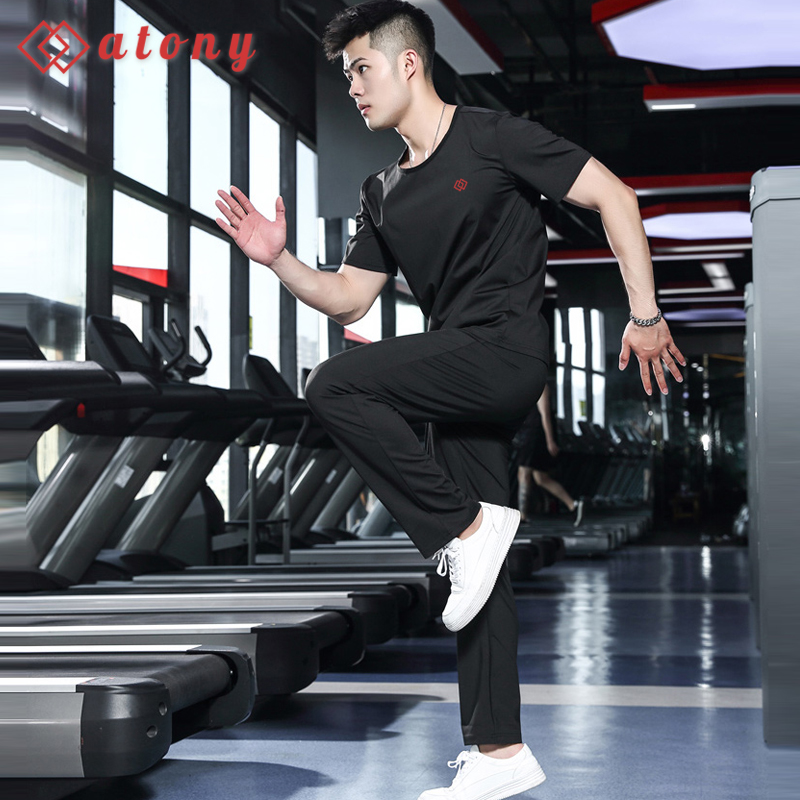 Bộ Đồ Tập Ép Cân Nam ATONY Cao Cấp, Tráng Nano Bạc Sinh Nhiệt Đổ Mồ Hôi, Hỗ Trợ Đốt Mỡ Thừa (Áo Dài Tay + Quần Dài)