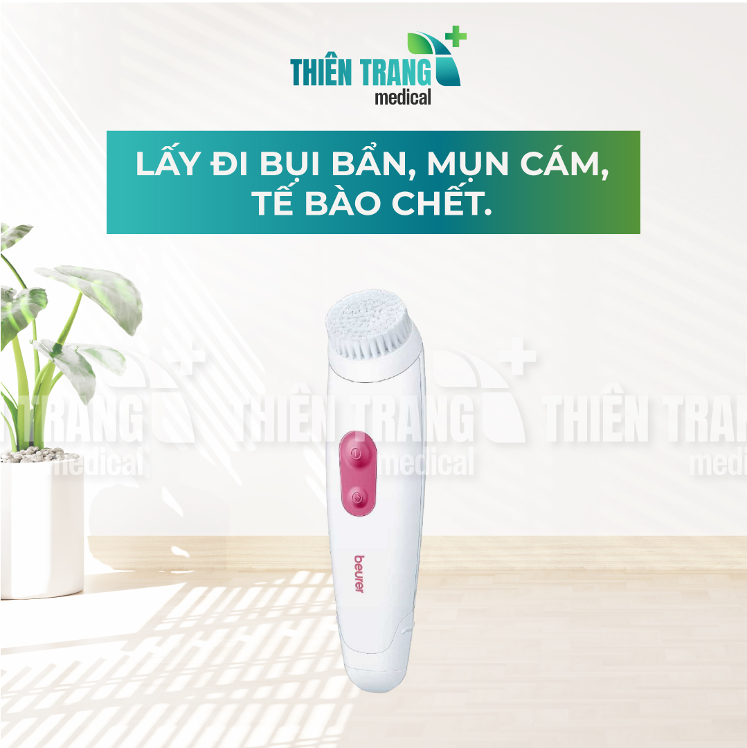 Máy rửa mặt đầu bàn chải tẩy sạch tế bào chết FC48