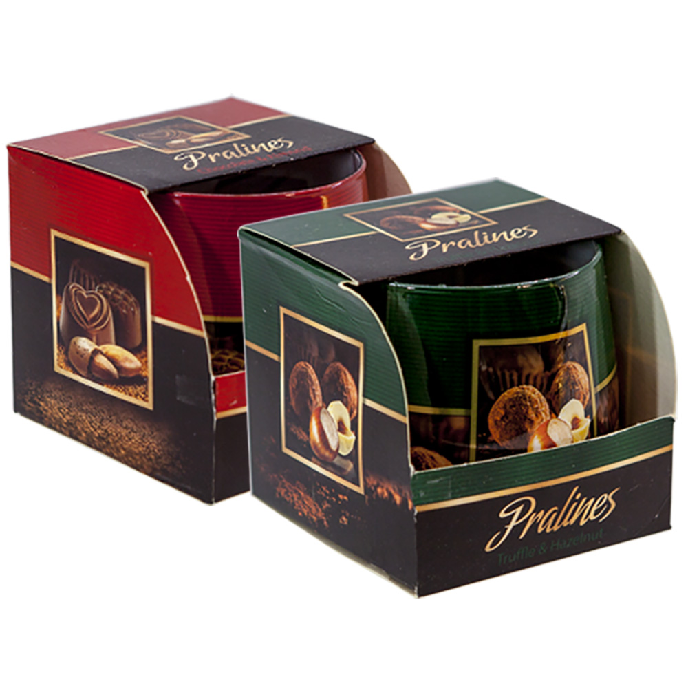 Combo 2 ly nến thơm tinh dầu Bartek Pralines 100g - sôcôla hạnh nhân, nến trang trí, thơm phòng, thư giãn, Hỗ trợ khử mùi