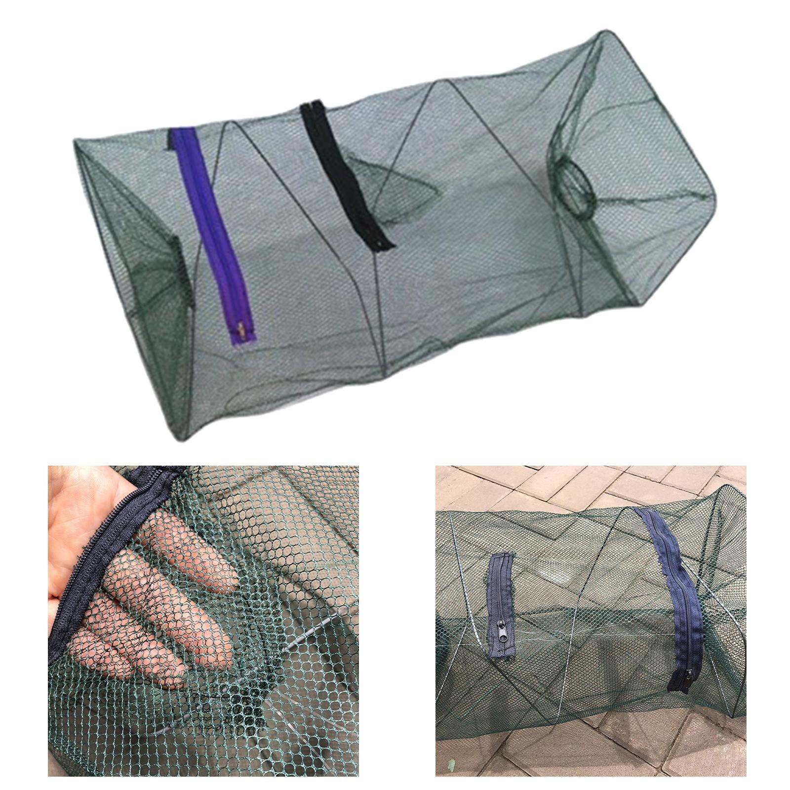 Fishing Net Lobster Net Automatic Folding Portable Easy to Use Upgrade Sturdy for Traveling Outdoor Fish Catching Kids